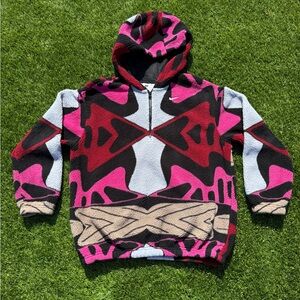Nike Abstract Fleece 1/4 Zip Hoodie Size XS